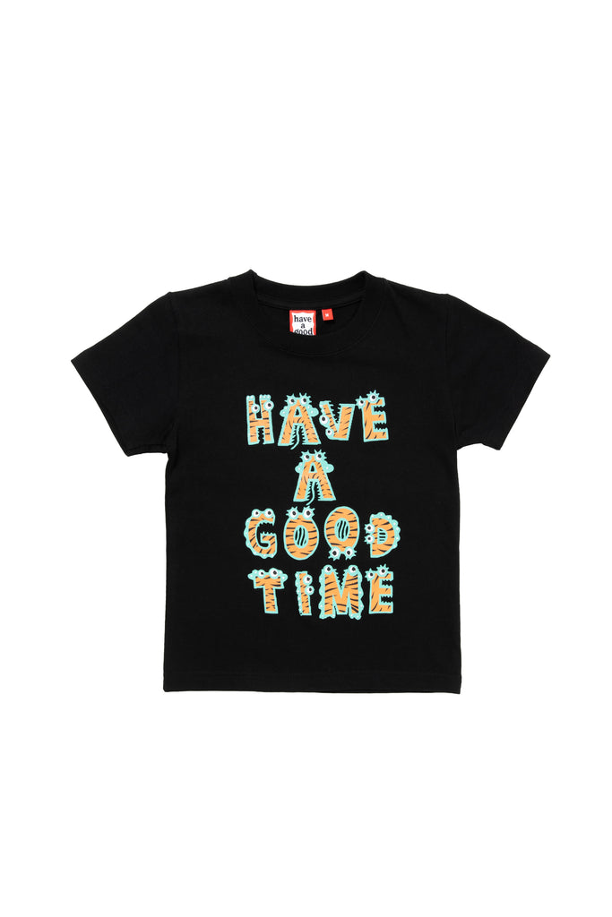 ANIMAL LOGO S/S TEE / BLACK (KIDS TEE)