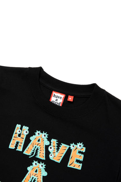 ANIMAL LOGO S/S TEE / BLACK (KIDS TEE)