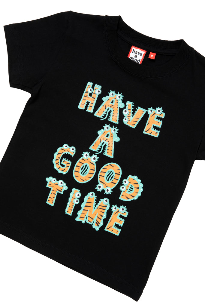 ANIMAL LOGO S/S TEE / BLACK (KIDS TEE)