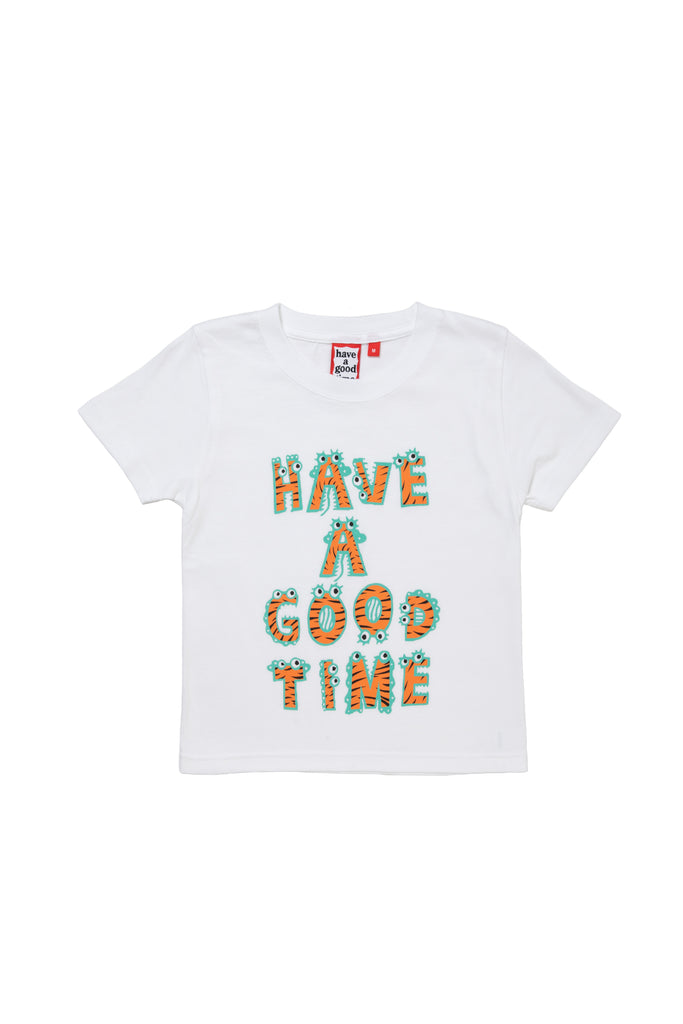 ANIMAL LOGO S/S TEE / WHITE (KIDS TEE)