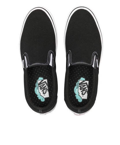 COMFYCUSH SLIP-ON VN0A3WMDVNE BLACK/T.WHITE