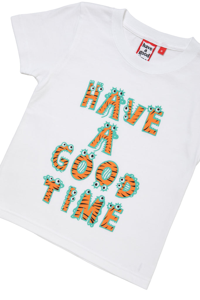 ANIMAL LOGO S/S TEE / WHITE (KIDS TEE)