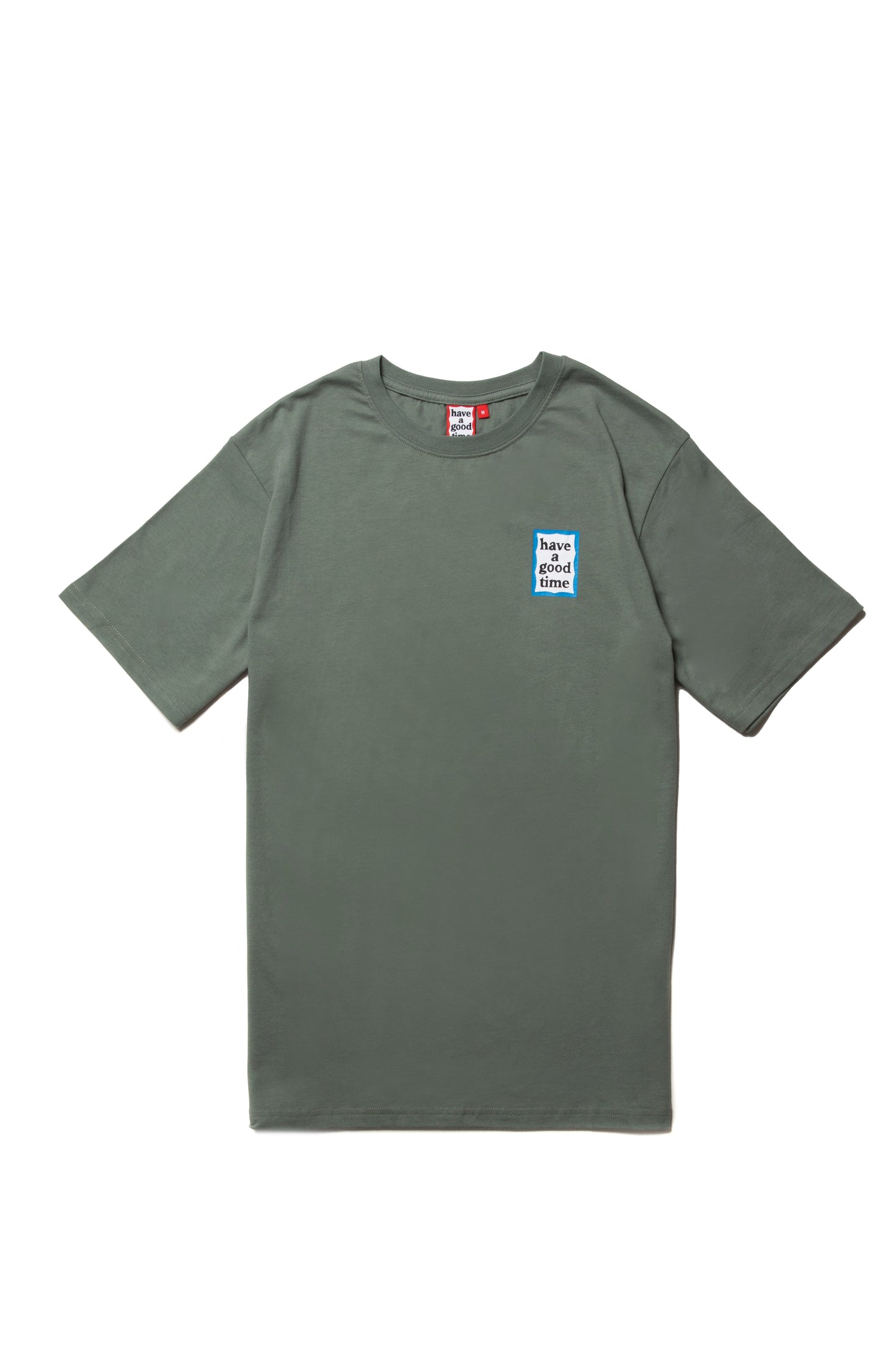 MINI BLUE FRAME S/S TEE SAND GREEN