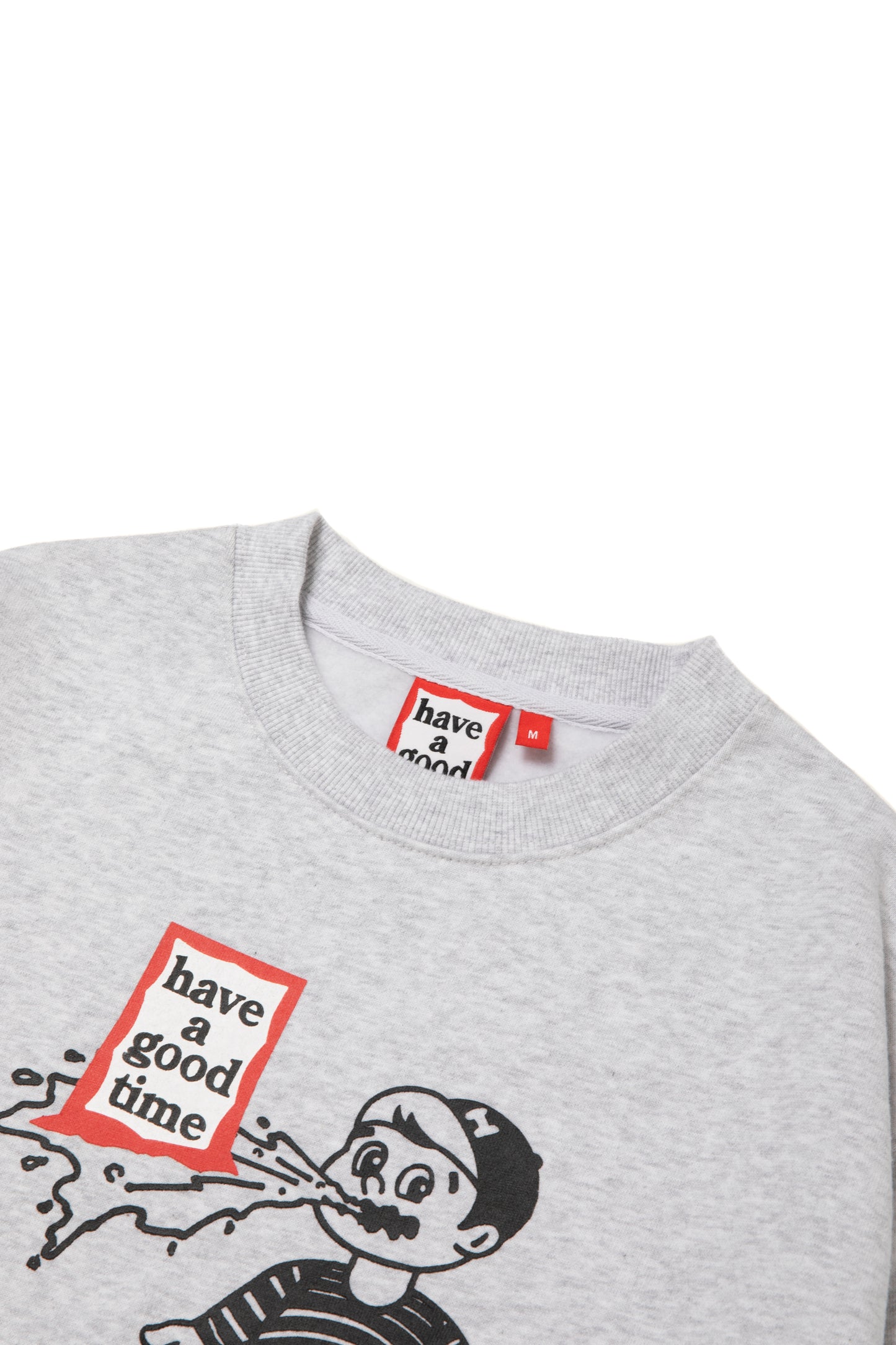 THROW UP MAN FRAME CREWNECK FL ASH GRAY