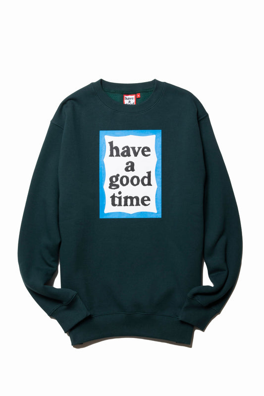 BLUE FRAME CREWNECK FL MALACHITE GREEN