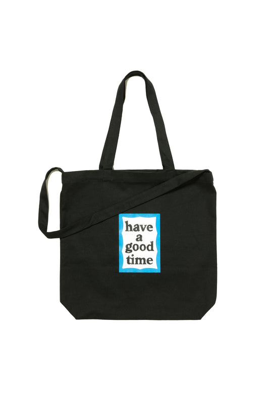 BLUE FRAME CANVAS 3WAY TOTE BLACK