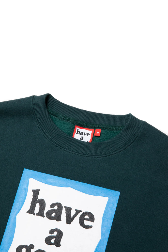 BLUE FRAME CREWNECK FL MALACHITE GREEN