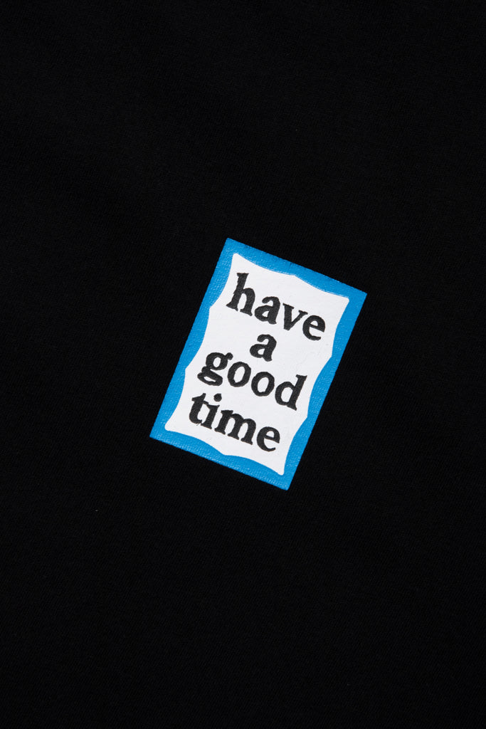 MINI BLUE FRAME S/S TEE BLACK