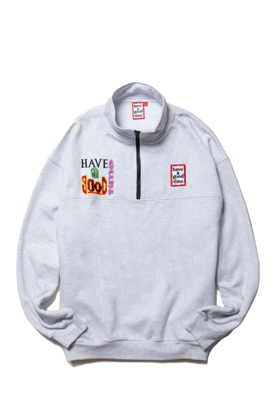 90'S MUST HALF-ZIP SWEATSHIRT FL ASH GRAY
