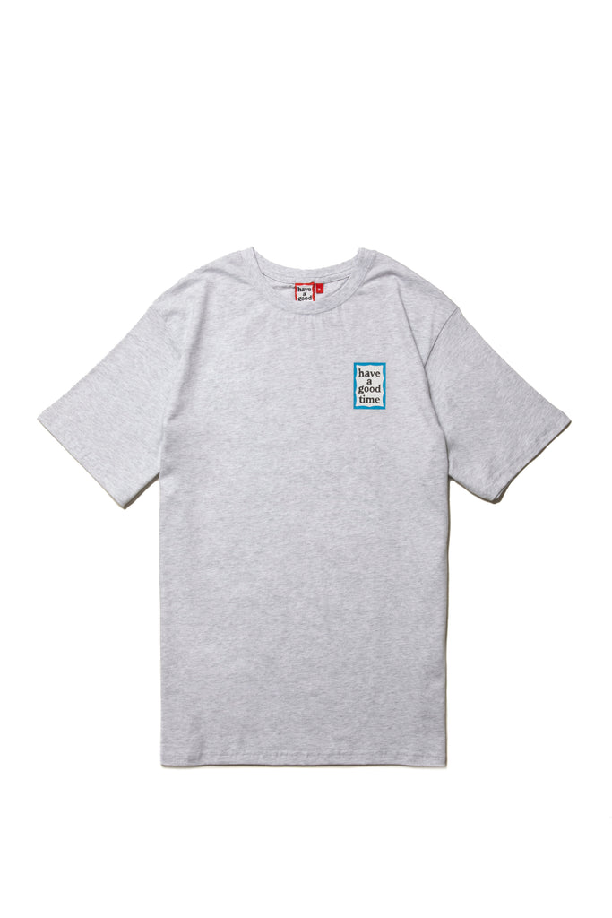 MINI BLUE FRAME S/S TEE ASH GRAY