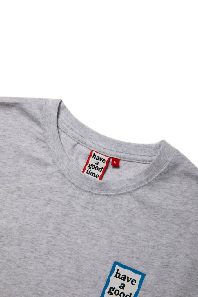 MINI BLUE FRAME S/S TEE ASH GRAY