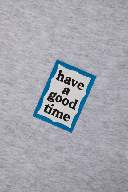 MINI BLUE FRAME S/S TEE ASH GRAY