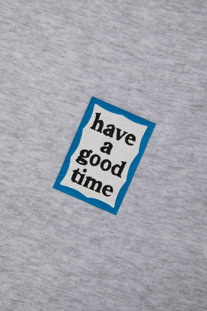 MINI BLUE FRAME S/S TEE ASH GRAY