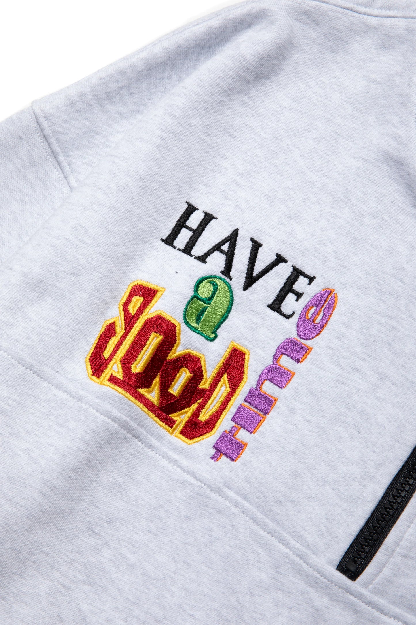 90'S MUST HALF-ZIP SWEATSHIRT FL ASH GRAY