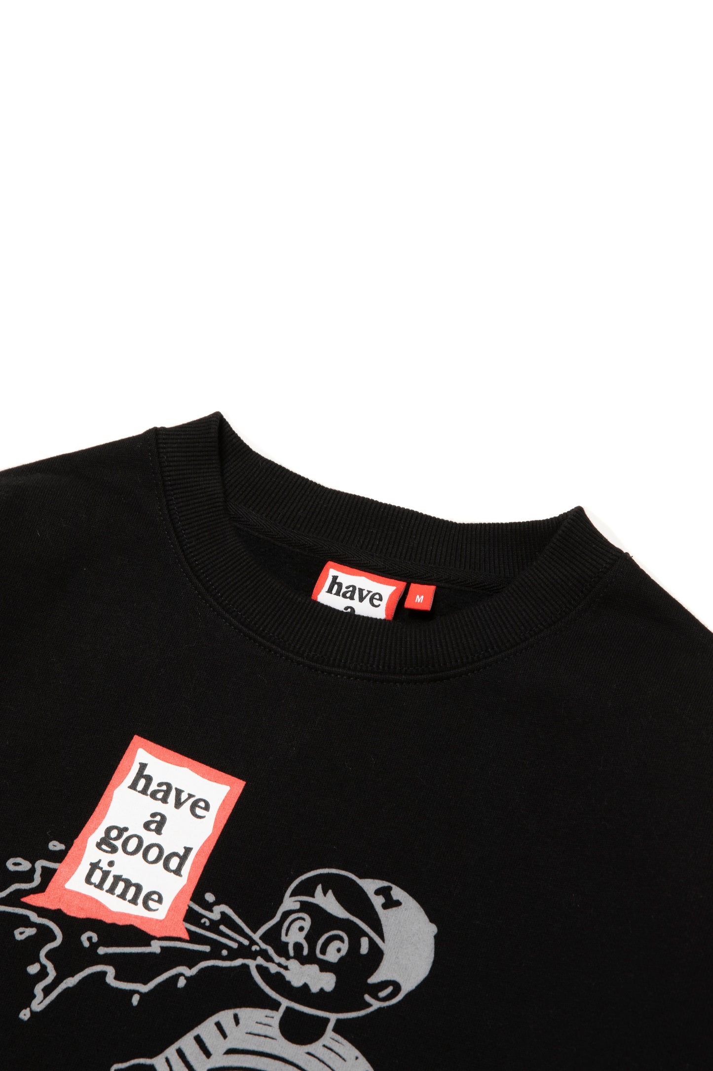 THROW UP MAN FRAME CREWNECK FL BLACK
