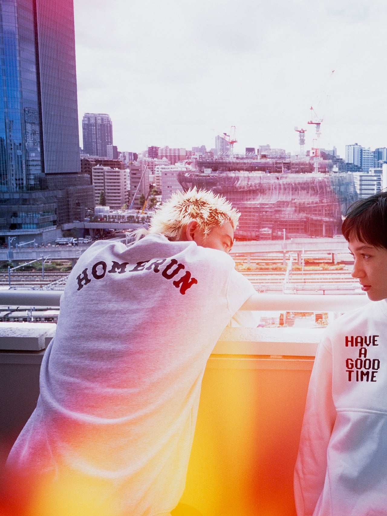 THROW UP MAN FRAME CREWNECK FL BLACK