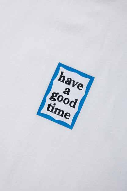 MINI BLUE FRAME S/S TEE WHITE