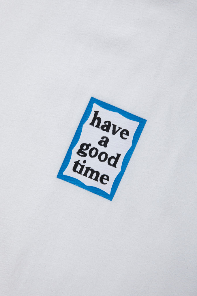 MINI BLUE FRAME S/S TEE WHITE