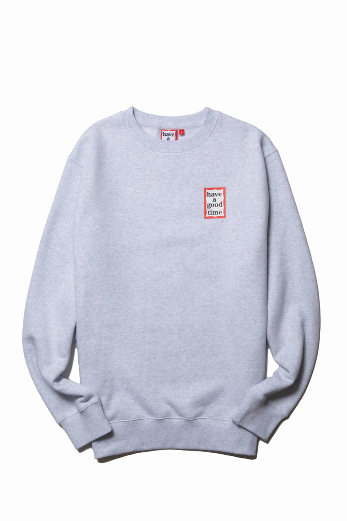 MINI FRAME CREWNECK FL HETHER GRAY