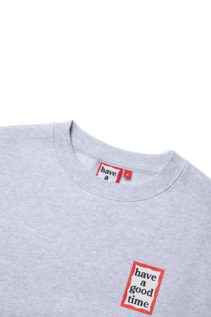 MINI FRAME CREWNECK FL HETHER GRAY