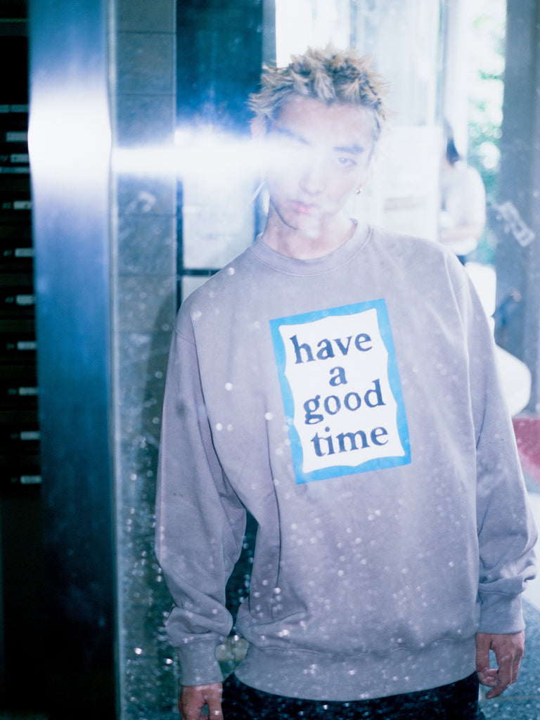 BLUE FRAME CREWNECK FL ASH GRAY