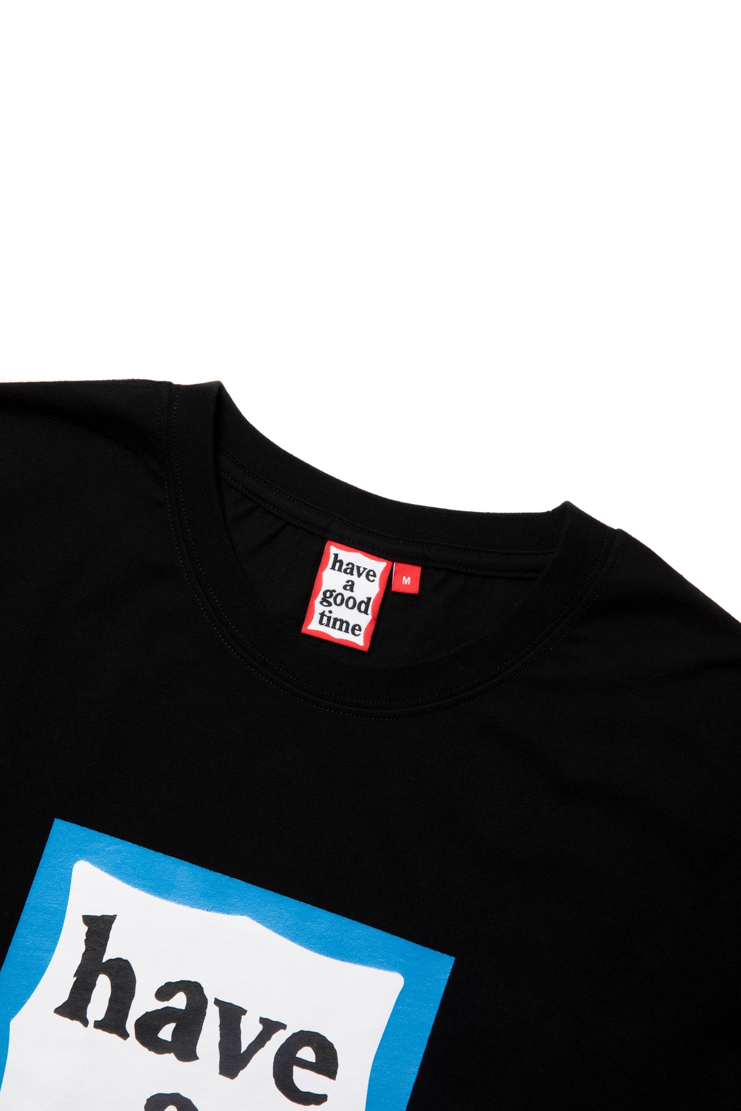 BLUE FRAME S/S TEE BLACK