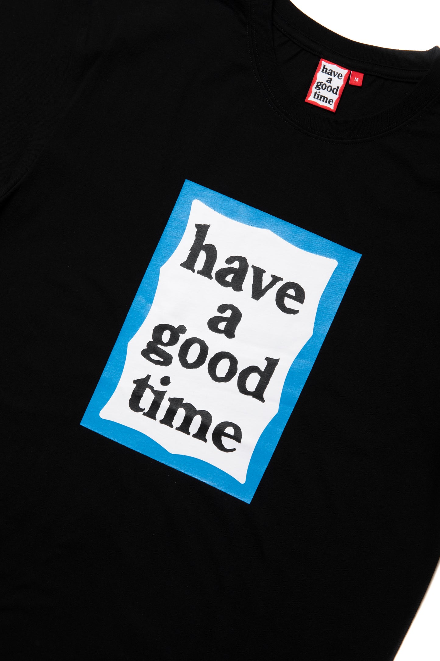 BLUE FRAME S/S TEE BLACK