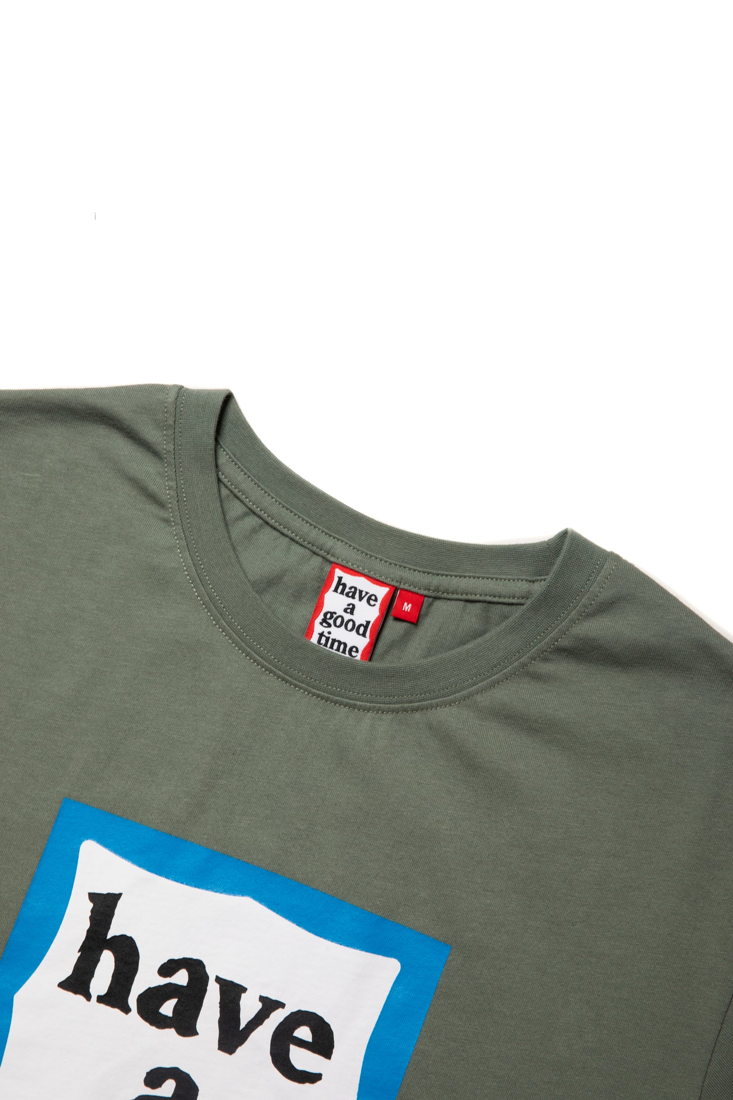 BLUE FRAME S/S TEE SAND GREEN