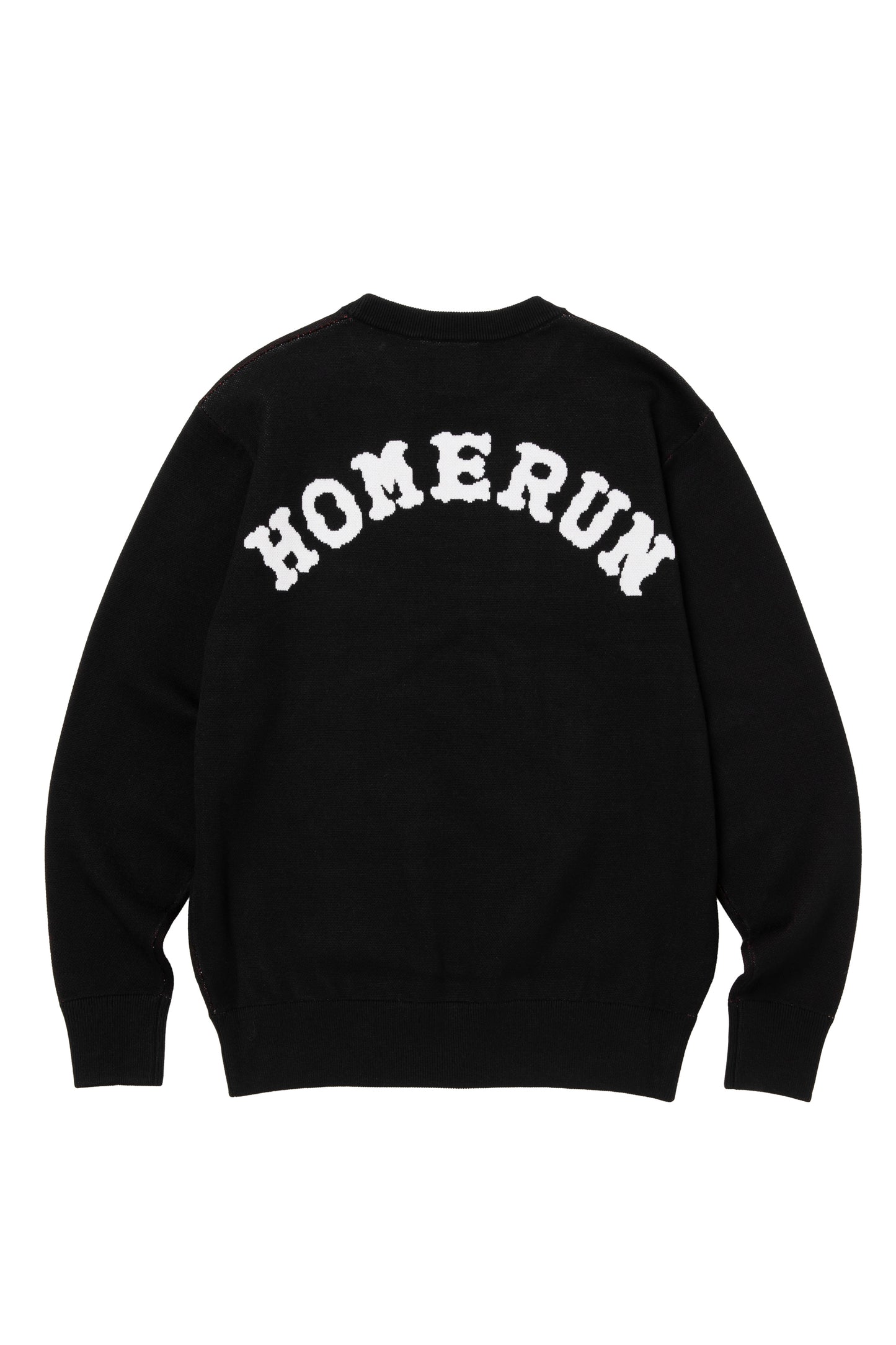 THROW UP MAN FRAME KNIT SWEATER BLACK