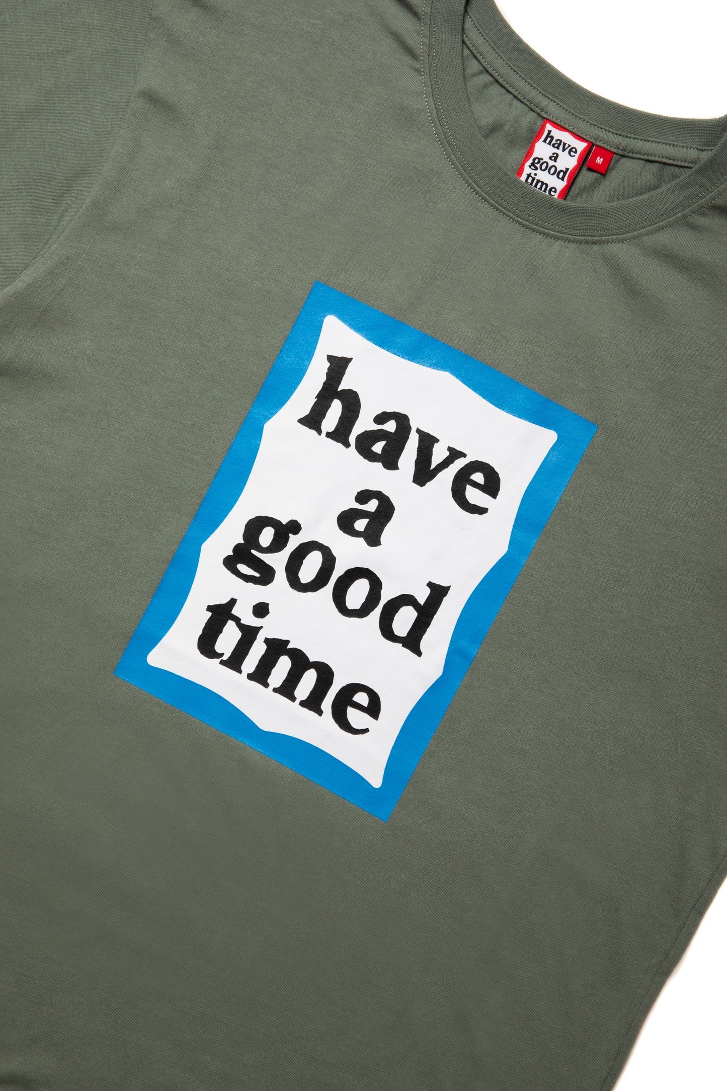 BLUE FRAME S/S TEE SAND GREEN