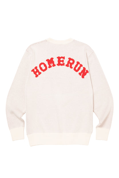 THROW UP MAN FRAME KNIT SWEATER OFF WHITE
