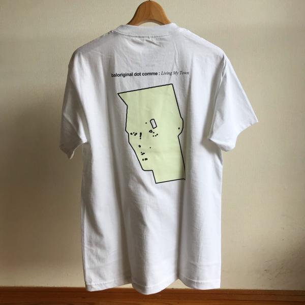LIVING MY TOWN TEE (white) bal x RAMBLE
