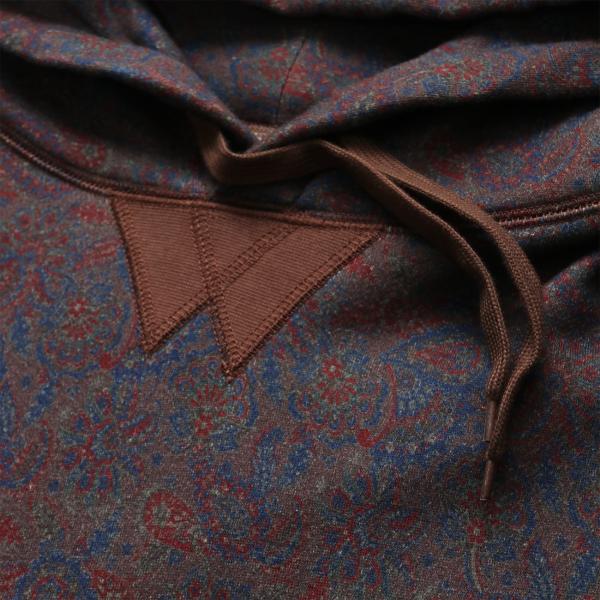 Paisley Hoodie BURGUNDY