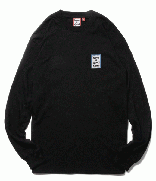 MINI BLUE FRAME L/S TEE BLACK
