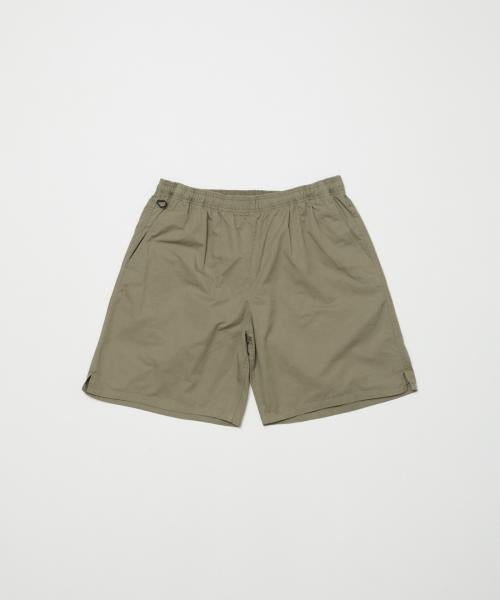 BAL-2157 WASHED TWILL WOVEN BELTED SHORT MILITARYG
