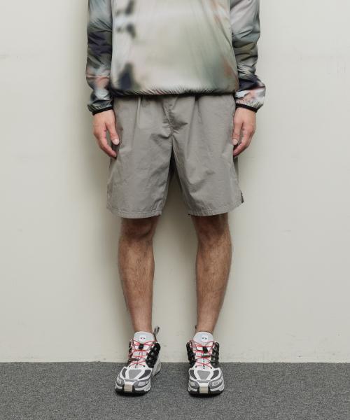 BAL-2157 WASHED TWILL WOVEN BELTED SHORT MILITARYG
