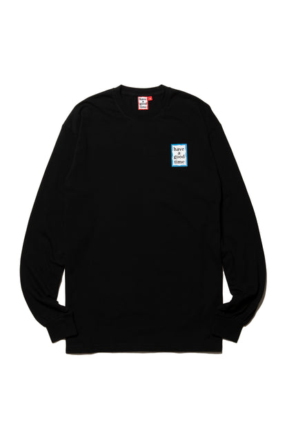 MINI BLUE FRAME L/S TEE BLACK