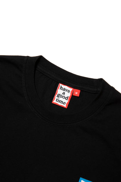 MINI BLUE FRAME L/S TEE BLACK