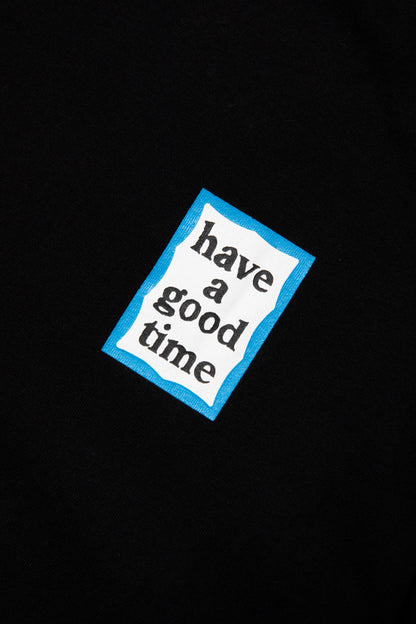 MINI BLUE FRAME L/S TEE BLACK
