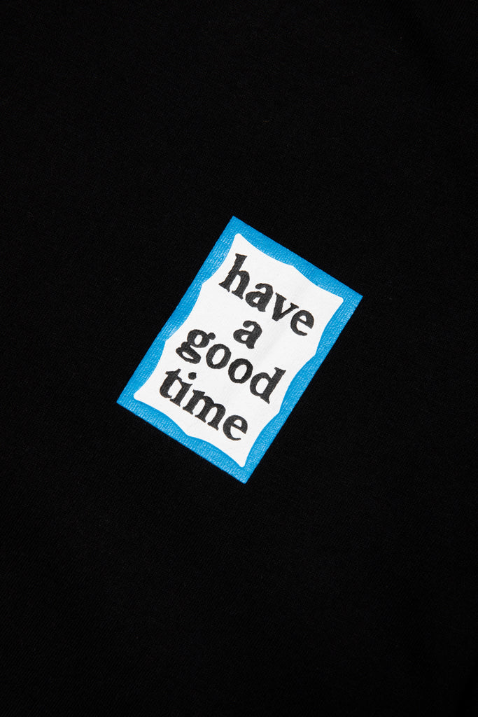 MINI BLUE FRAME L/S TEE BLACK