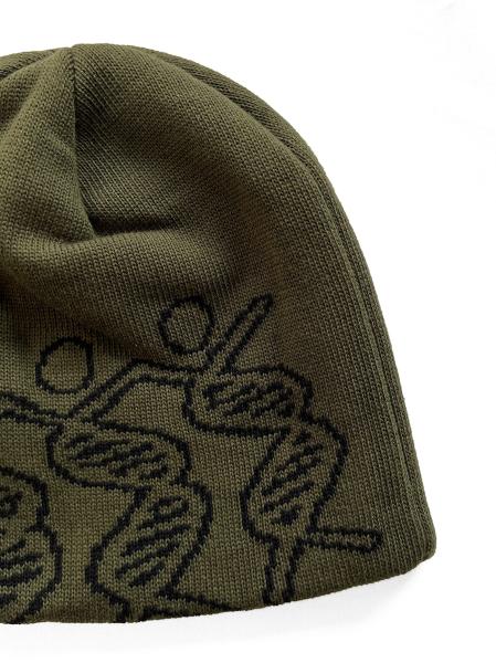 Dancing DNA Beanie OLIVE