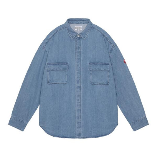 CES26SH02 BLEACHED DENIM BIG SHIRT