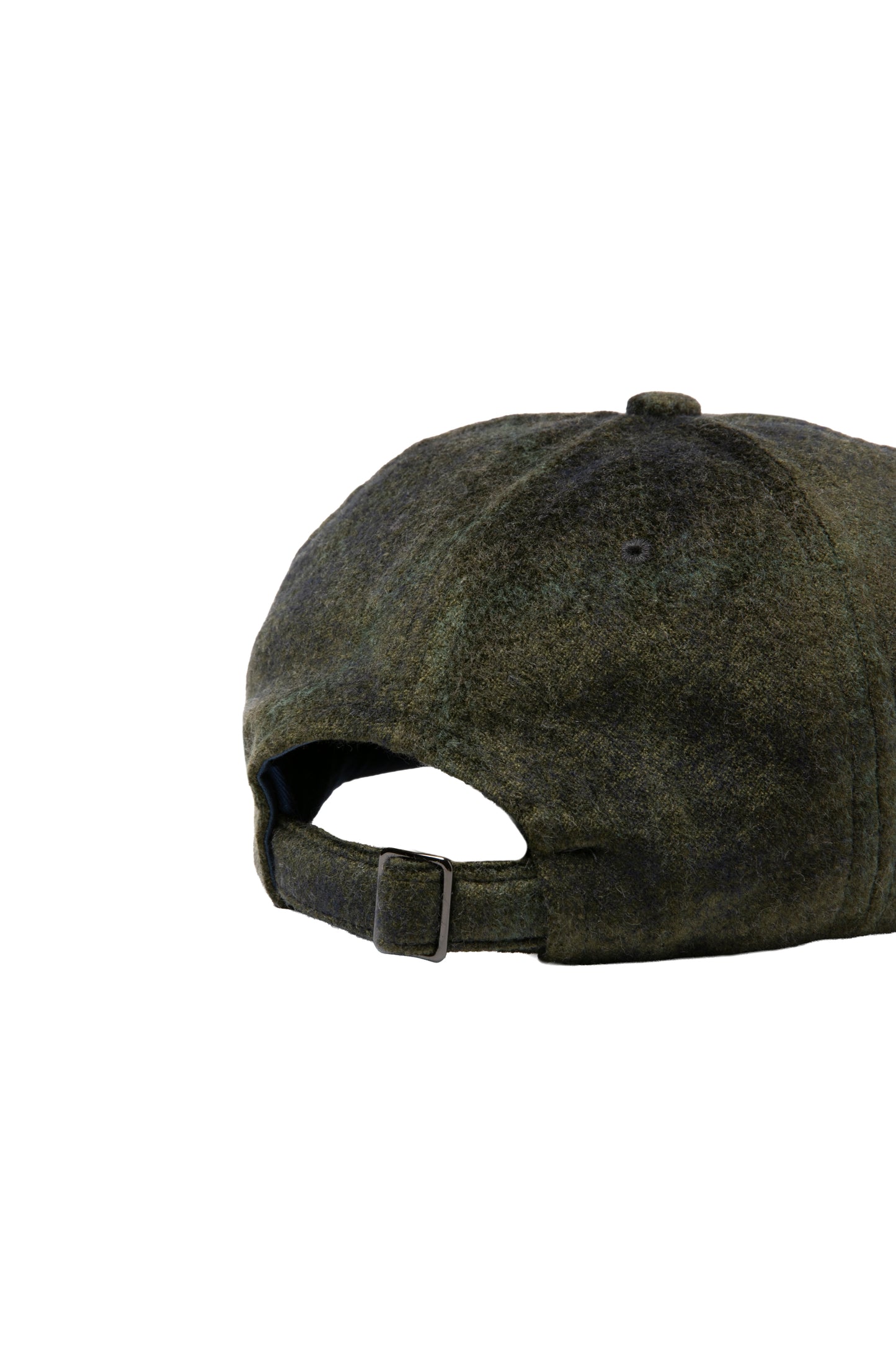 SIDE LOGO NEEDLE PUNCH CHECK CAP GREEN