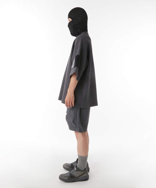 9251-CS51-011 SIDE-PANEL T-SHIRT CHARCOAL