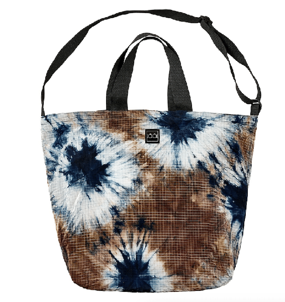TTT PACKABLE RIPSTOP SHOPPER BAG SEA SMOKE / RUST