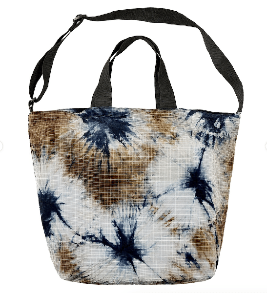 TTT PACKABLE RIPSTOP SHOPPER BAG SEA SMOKE / RUST