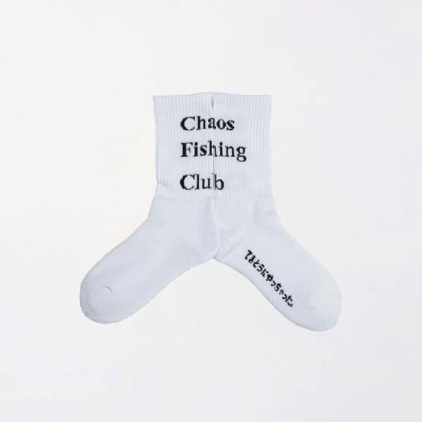 CFC-25SS-SOCKS 1Pac Logo Socks WHITE