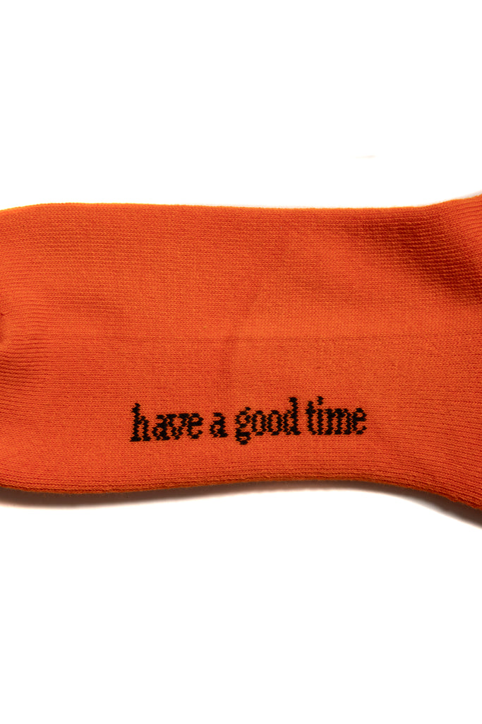 FRAME QUARTER SOCKS NEON ORANGE