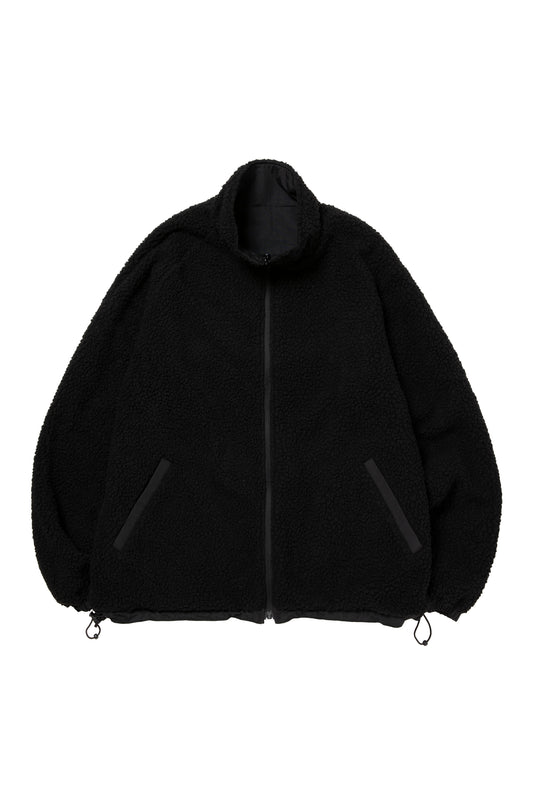 PLAYBALL LOGO REVERSIBLE BOA JACKET BLACK