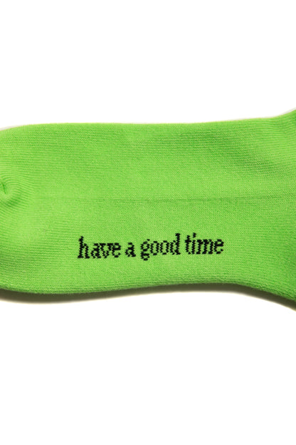 FRAME QUARTER SOCKS NEON GREEN